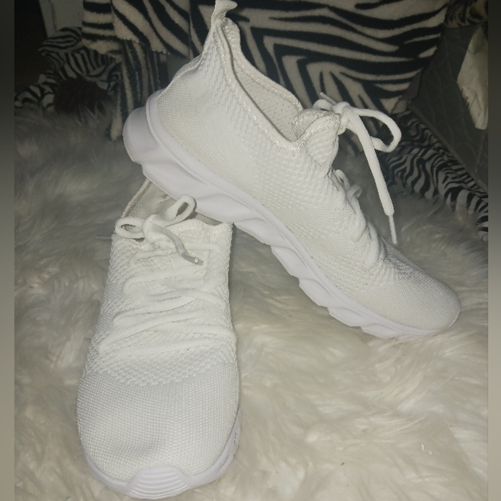 Men White breathable sneakers - Picture 5 of 15